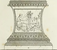 An illustration from A collection of vases, altars, paterae, tripods, candelabra sarcophagi, &c. from various museums and collections : engraved on 170 plates (1814)