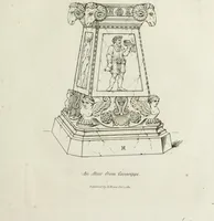 An illustration from A collection of vases, altars, paterae, tripods, candelabra sarcophagi, &c. from various museums and collections : engraved on 170 plates (1814)