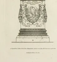 An illustration from A collection of vases, altars, paterae, tripods, candelabra sarcophagi, &c. from various museums and collections : engraved on 170 plates (1814)