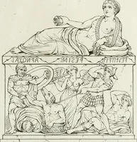 An illustration from A collection of vases, altars, paterae, tripods, candelabra sarcophagi, &c. from various museums and collections : engraved on 170 plates (1814)