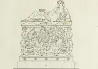 An illustration from A collection of vases, altars, paterae, tripods, candelabra sarcophagi, &c. from various museums and collections : engraved on 170 plates (1814)
