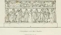 An illustration from A collection of vases, altars, paterae, tripods, candelabra sarcophagi, &c. from various museums and collections : engraved on 170 plates (1814)