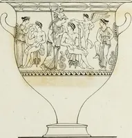 An illustration from A collection of vases, altars, paterae, tripods, candelabra sarcophagi, &c. from various museums and collections : engraved on 170 plates (1814)