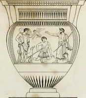 An illustration from A collection of vases, altars, paterae, tripods, candelabra sarcophagi, &c. from various museums and collections : engraved on 170 plates (1814)