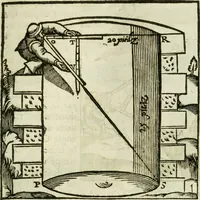 An illustration from Collection ov recveil de divers traictez mathematiqves. A sçauoir; d'arithmetiqve, d'algebre, de la solution de diuers problemes & questions, tant geometriques, qu'astronomiques. Comme aussi de plusieurs moyens pour mesurer toutes sortes de quantitez, soient lignes, superficies & corps. Item, de la sphere du monde, auec l'vsage & pratique tant de l'astrolabe, du quarré geometrique, & des globes, que du compas de proportion: et encore de la construction des fortifications practiquées aux Pays Bas (1621)