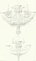 An illustration from Collezione di soggetti ornamentali ed architettonici inventati e disegnati da Domenico Moglia (1837)