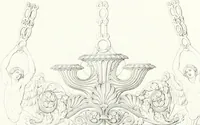 An illustration from Collezione di soggetti ornamentali ed architettonici inventati e disegnati da Domenico Moglia (1837)