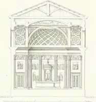 An illustration from Collezione di soggetti ornamentali ed architettonici inventati e disegnati da Domenico Moglia (1837)