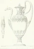 An illustration from Collezione di soggetti ornamentali ed architettonici inventati e disegnati da Domenico Moglia (1837)