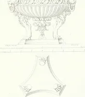 An illustration from Collezione di soggetti ornamentali ed architettonici inventati e disegnati da Domenico Moglia (1837)
