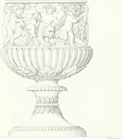 An illustration from Collezione di soggetti ornamentali ed architettonici inventati e disegnati da Domenico Moglia (1837)
