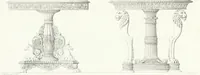 An illustration from Collezione di soggetti ornamentali ed architettonici inventati e disegnati da Domenico Moglia (1837)