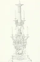 An illustration from Collezione di soggetti ornamentali ed architettonici inventati e disegnati da Domenico Moglia (1837)