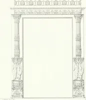 An illustration from Collezione di soggetti ornamentali ed architettonici inventati e disegnati da Domenico Moglia (1837)