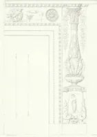 An illustration from Collezione di soggetti ornamentali ed architettonici inventati e disegnati da Domenico Moglia (1837)