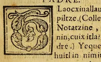 An illustration from Colloquios de la paz, y tranquilidad christiana, en lengua mexicana (1582)