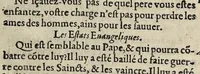 An illustration from Colloqve entre le pape, l'empereur, et autres princes catholiques, & les iesuites. Auec le roy de Boheme, les princes protestans et estats euangeliques d'Allemagne. (1620)