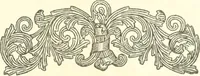 An illustration from The colonial book of the Towle Mfg. Co. Which is intended to delineate and describe some quaint and historic places in Newburyport and vicinity and show the origin and beauty of the colonial pattern of silverware (1898)