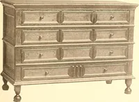 An illustration from The colonial furniture of New England : A study of the domestic furniture in use in the seventeenth and eighteenth centuries (1892)
