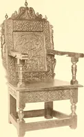 An illustration from The colonial furniture of New England : A study of the domestic furniture in use in the seventeenth and eighteenth centuries (1892)