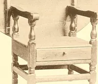 An illustration from The colonial furniture of New England : A study of the domestic furniture in use in the seventeenth and eighteenth centuries (1892)