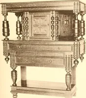 An illustration from The colonial furniture of New England : A study of the domestic furniture in use in the seventeenth and eighteenth centuries (1892)