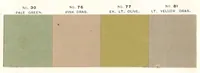 An illustration from Color card : February 1894, H.W. Johns M'f'g Co., manufacturers of the standard paints for structural purposes, roof paints, wood stains, varnishes, etc. (1894)