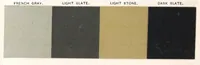 An illustration from Color card : February 1894, H.W. Johns M'f'g Co., manufacturers of the standard paints for structural purposes, roof paints, wood stains, varnishes, etc. (1894)