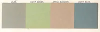 An illustration from Color card : February 1894, H.W. Johns M'f'g Co., manufacturers of the standard paints for structural purposes, roof paints, wood stains, varnishes, etc. (1894)