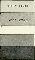 An illustration from Color in everyday life; a manual for lay students, artisaus and artists; the principles of color combination and color arrangement, and their applications in dress, home, business, the theatre and community play (1918)