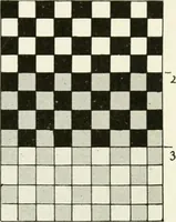 An illustration from Color in everyday life; a manual for lay students, artisaus and artists; the principles of color combination and color arrangement, and their applications in dress, home, business, the theatre and community play (1918)