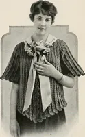 An illustration from The Columbia book of yarns : containing a manual of knitting and crocheting (1916)