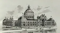 Picture 2 of 6 from The Columbian World's Fair atlas : containing complete illustrations of the World's Fair grounds and buildings, general illustrations of the public buildings, parks, monuments, street scenes, etc. of Chicago, and maps of every state and territory of the United States and Canada, and general maps of the world (1893), leaf 31