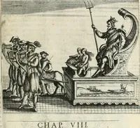An illustration from Combat d'honneur concerte par les IIII. elemens sur l'heureuse entrée de Madame la duchesse de La Valette en la ville de Metz : ensemble la resiouyssance publicq. concertee par les habitans de la ville, et du pays sur le mesme sujet (1627)