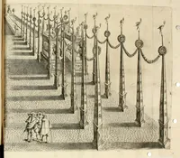 Picture 25 of 39 from Combat d'honneur concerte par les IIII. elemens sur l'heureuse entrée de Madame la duchesse de La Valette en la ville de Metz : ensemble la resiouyssance publicq. concertee par les habitans de la ville, et du pays sur le mesme sujet (1627), leaf 93