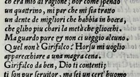 An illustration from Comedia di Agostino Ricchi da Lvcca, intittolata I tre tiranni : recitata in Bologna a N. Signore et a Cesare, il giorno de la commemoratione de la corona di Sua Maestà (1533)
