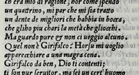 An illustration from Comedia di Agostino Ricchi da Lvcca, intittolata I tre tiranni : recitata in Bologna a N. Signore et a Cesare, il giorno de la commemoratione de la corona di Sua Maestà (1533)