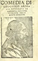 An illustration from Comedia di Lodovico Ariosto intitvlata La cassaria : con l'argvmento novamente agionto (1542)