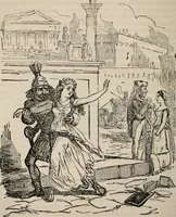 An illustration from The comic history of Rome (1850)