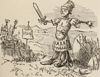 An illustration from The comic history of Rome (1850)