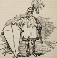 An illustration from The comic history of Rome (1850)