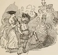 An illustration from The comic history of Rome (1850)