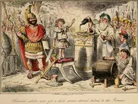 An illustration from The comic history of Rome (1850)