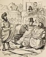 An illustration from The comic history of Rome (1850)