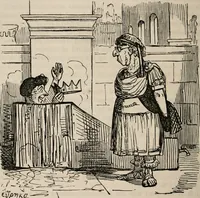 An illustration from The comic history of Rome (1850)