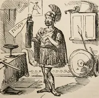 An illustration from The comic history of Rome (1850)