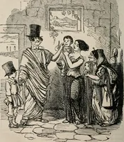 An illustration from The comic history of Rome (1850)