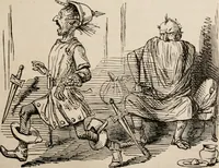 An illustration from The comic history of Rome (1850)