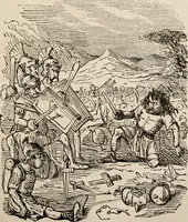 An illustration from The comic history of Rome (1850)