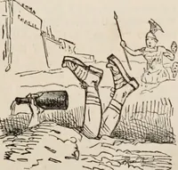 An illustration from The comic history of Rome (1850)